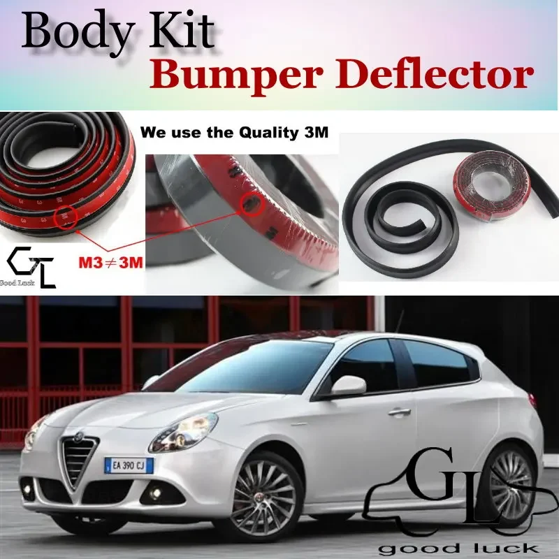 Bumper Lip Deflector Lips For Alfa Romeo Kamal AR Front Spoiler Skirt For TOPGEAR Friends Car Tuning / Body Kit / Strip