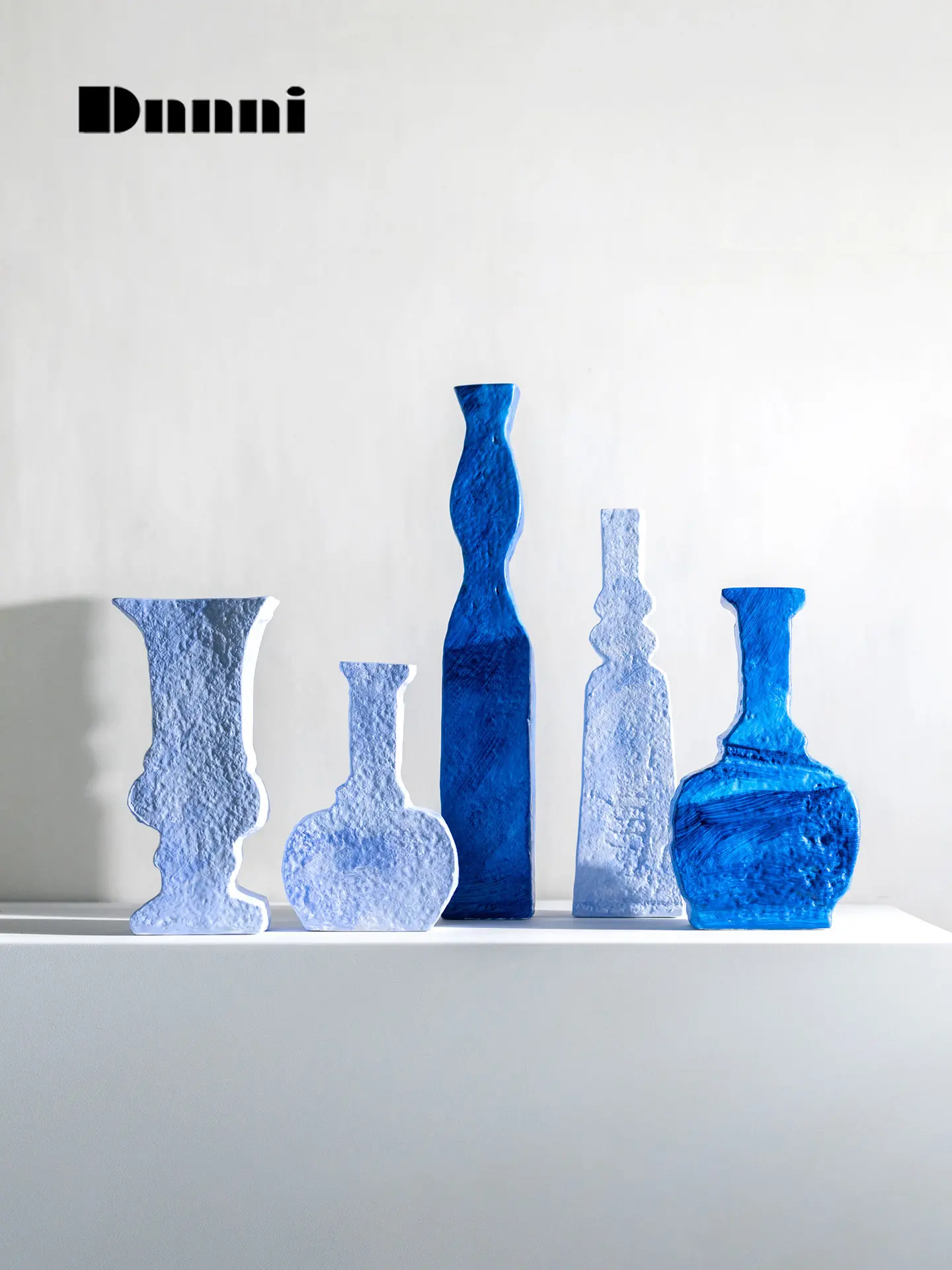 Brush Watercolor Pattern Vase Modern Simple Home Living Room Study Decoration Entrance Model Room Ornament