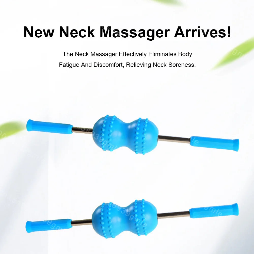 

Double Ball Massage Roll Stick Back Pushing Massager Rollers Relaxing Muscle Massage Balls Easy Carry Storage Pain Relief Stick