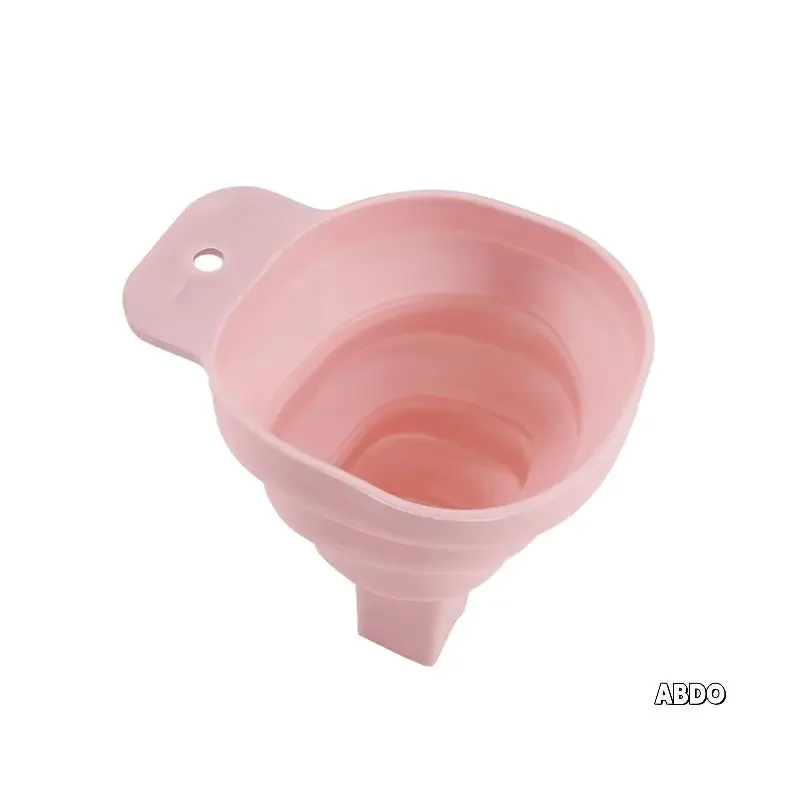 Mini Foldable Funnel Silicone Collapsible Portable Funnels for Fuel Hopper Beer Oil Bottles Funnel Kitchen Accessories Amagi