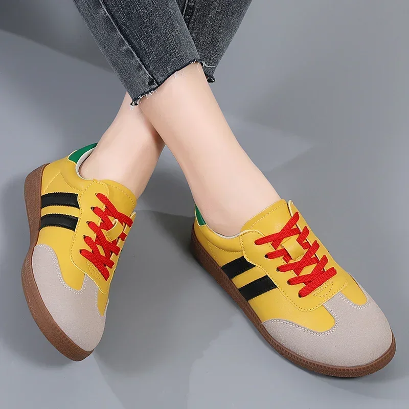 Women\'s Sneakers Fashion Breathable Flats Woman Soft Sole Casual Walking Vulcanized Shoes Women White Sneakers Zapatos De Mujer