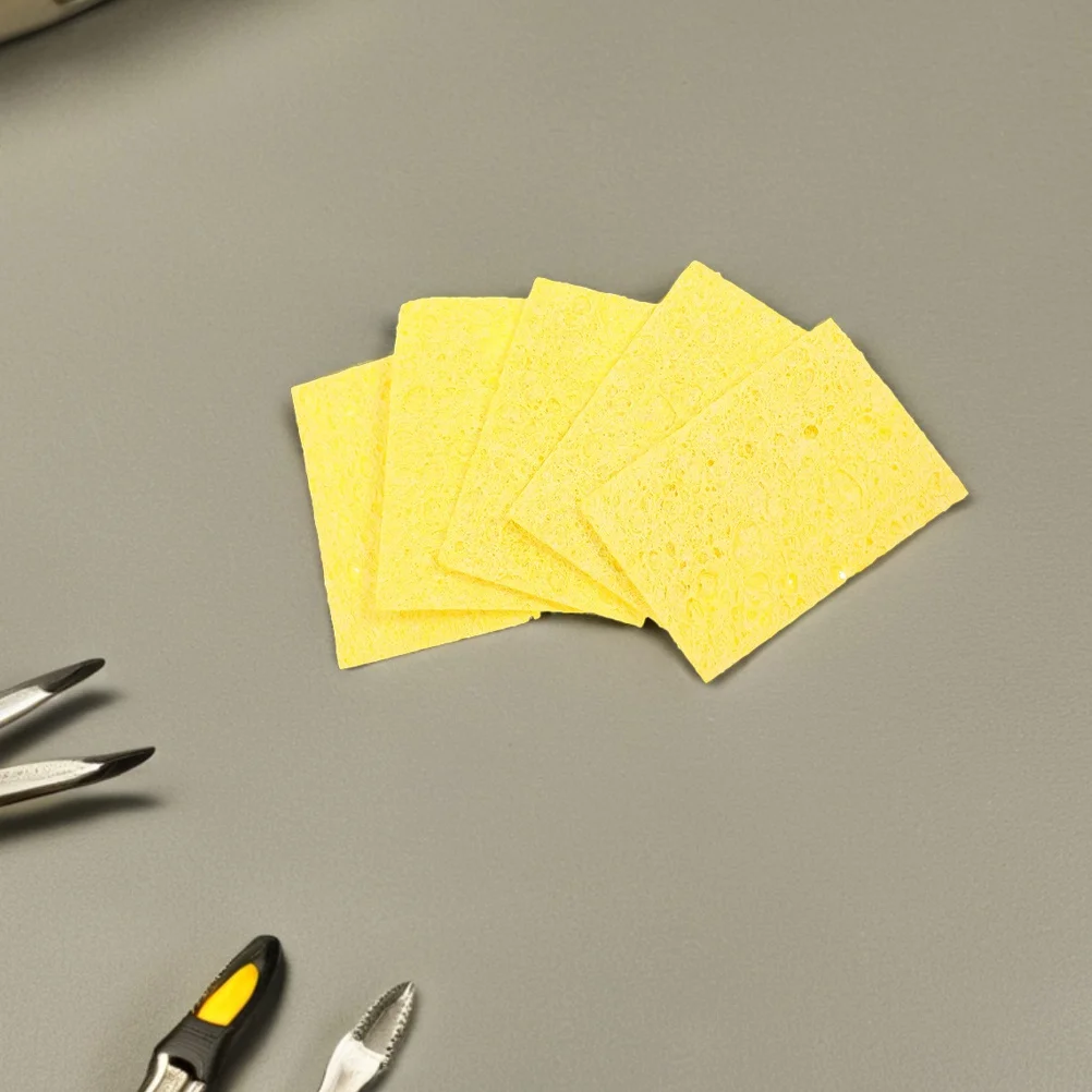 10Pcs Soldering Iron Sponge Pad High Absorption Cleaning Accessory for Precise Soldering Work Solder Tip Cleaner