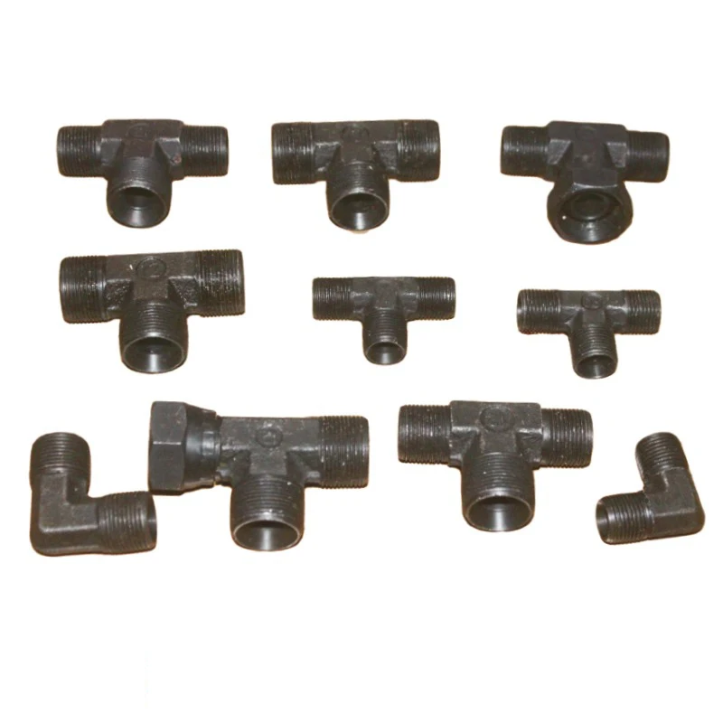 

Dump Truck Hydraulic Oil Pipe Tee Joint Elbow 22C27C with Nut Dump Oil Pipe Accessory