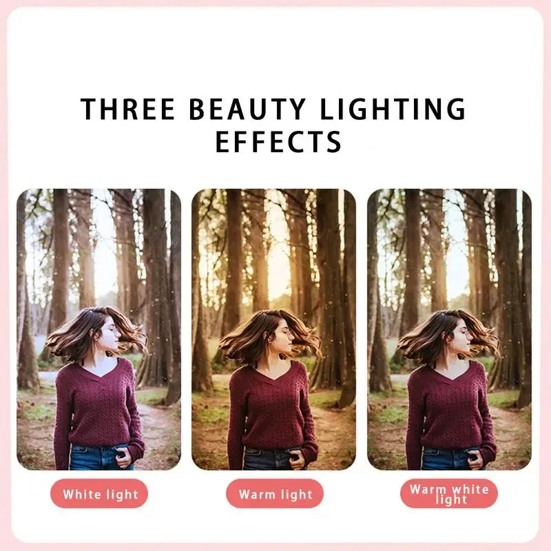 Перезаряжаемый светильник для селфи USB Перезаряжаемый светильник для селфи с 3 режимами Многоцелевой светильник для селфи Легкий заполняющий светильник для макияжа