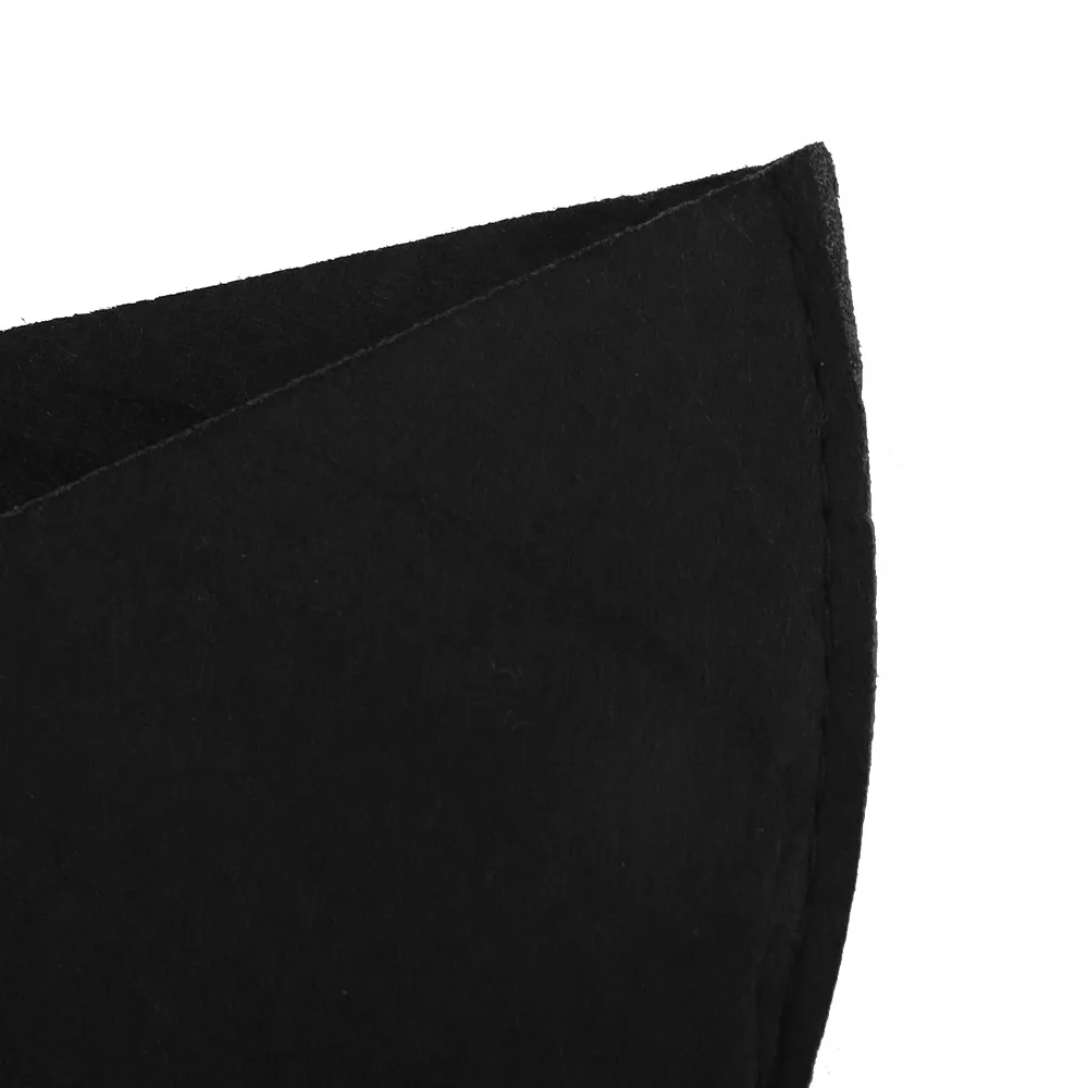 3pcs Reusable Half Round Planter Liners 16 Inch Black Fabric Planter Liners Half Circle 12 Inch Flower Pot Liners