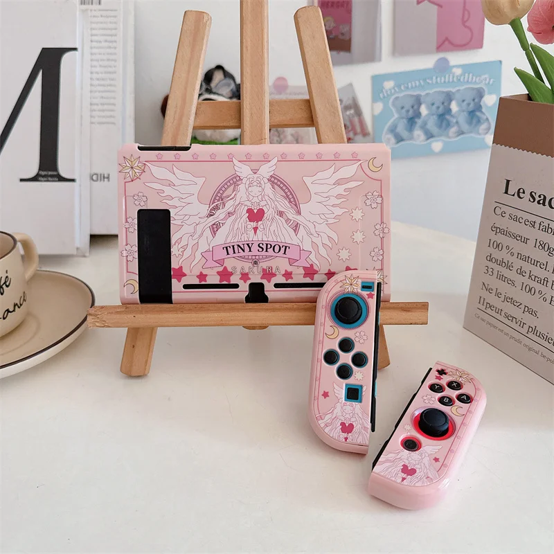 

Cute Kawaii Animation Protective Case For Nintendo Switch Oled Protector Cover For Switch NS Game Console Accessories Casing