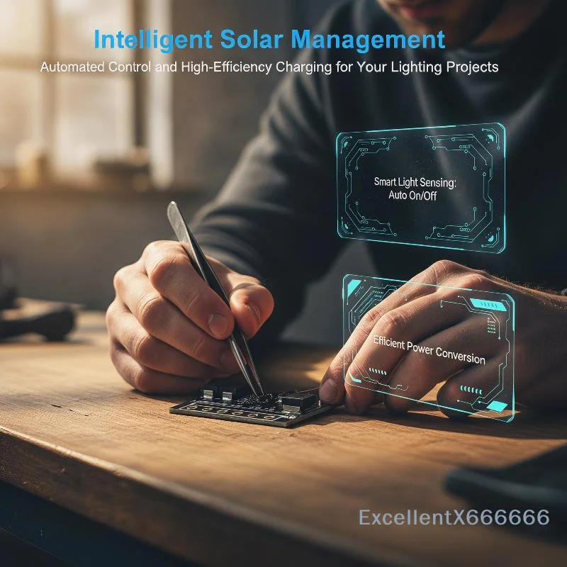 Obrázek 6: Solární ulice lehký ovládání modul stejnosměrný 6-45V plně automatický LED lehký regulátor pro outdoorové silnice solární osvětlení systém