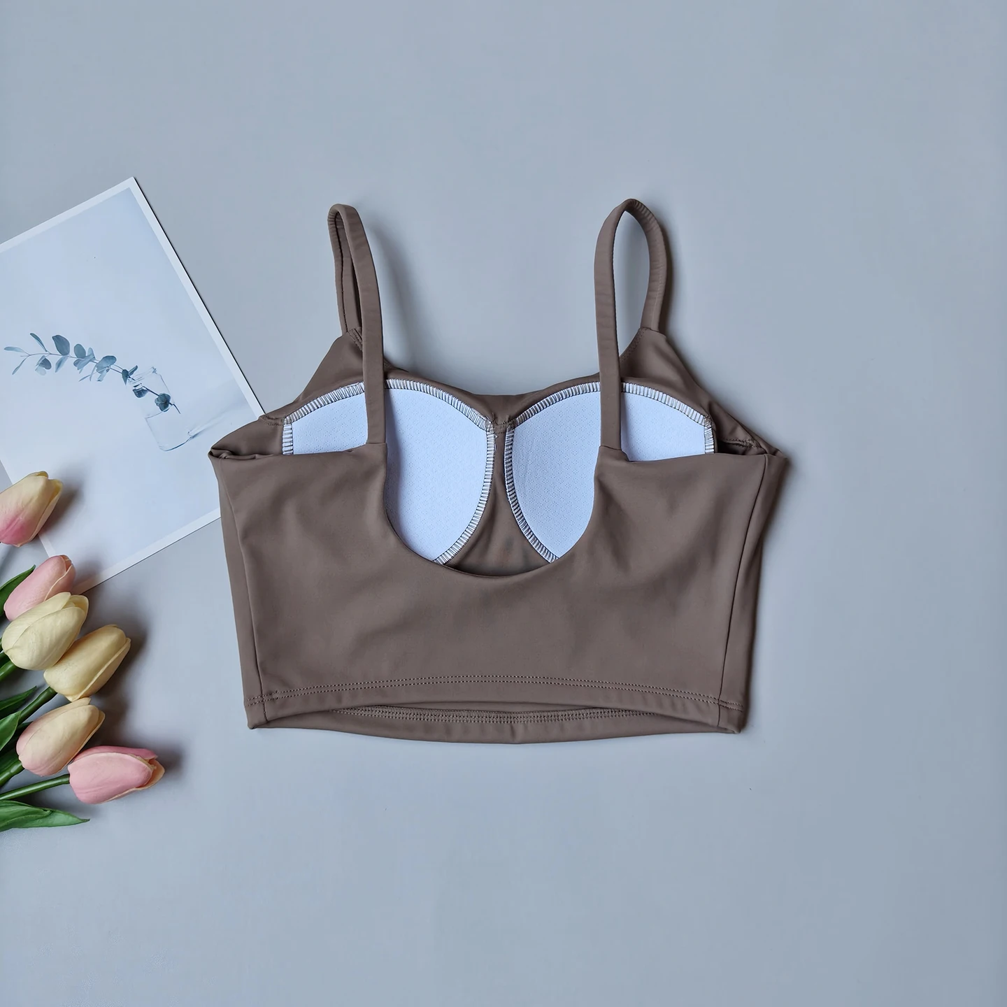 Breathable Sports Bra for Women, Fitness Top, Push Up Sport Bra, Fixed Pad, Yoga Underwear, Sport Tops  Running Vest, Gym Wear image 5