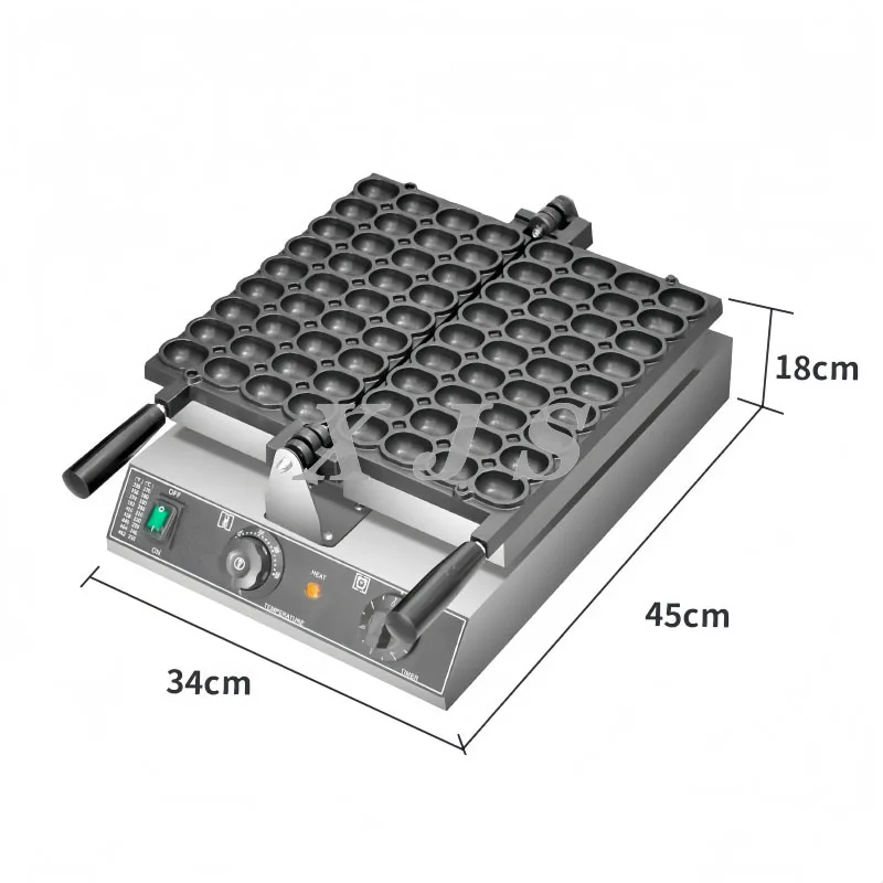 220V/110V Commercial Non-Stick Egg-Shaped Waffle Maker Hot Sale Factory Price Ball Spherical Machine