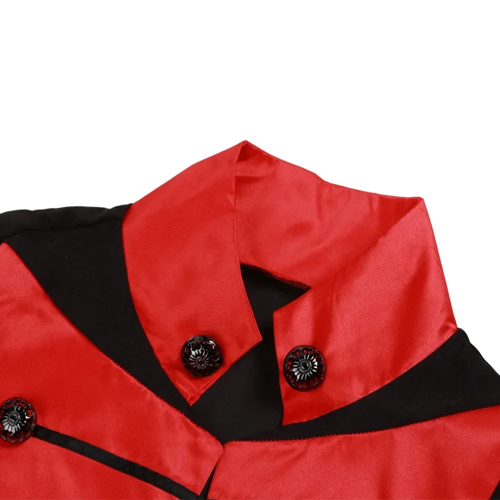 คอสเพลย์ยุคกลาง Carnival ฮาโลวีนเครื่องแต่งกายสําหรับชายเสื้อผ้าสุภาพบุรุษ Retro Punk Funk Rock แจ็คเก็ตปลอมตัว