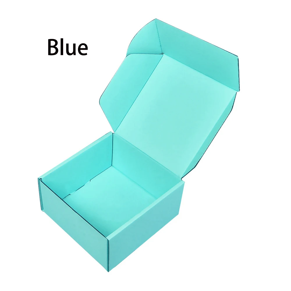 Caja de cartón para avión, caja de regalo de papel Kraft de colores, embalaje de ropa, caja de cartón corrugado, caja de regalo de decoración navideña, 10 Uds.