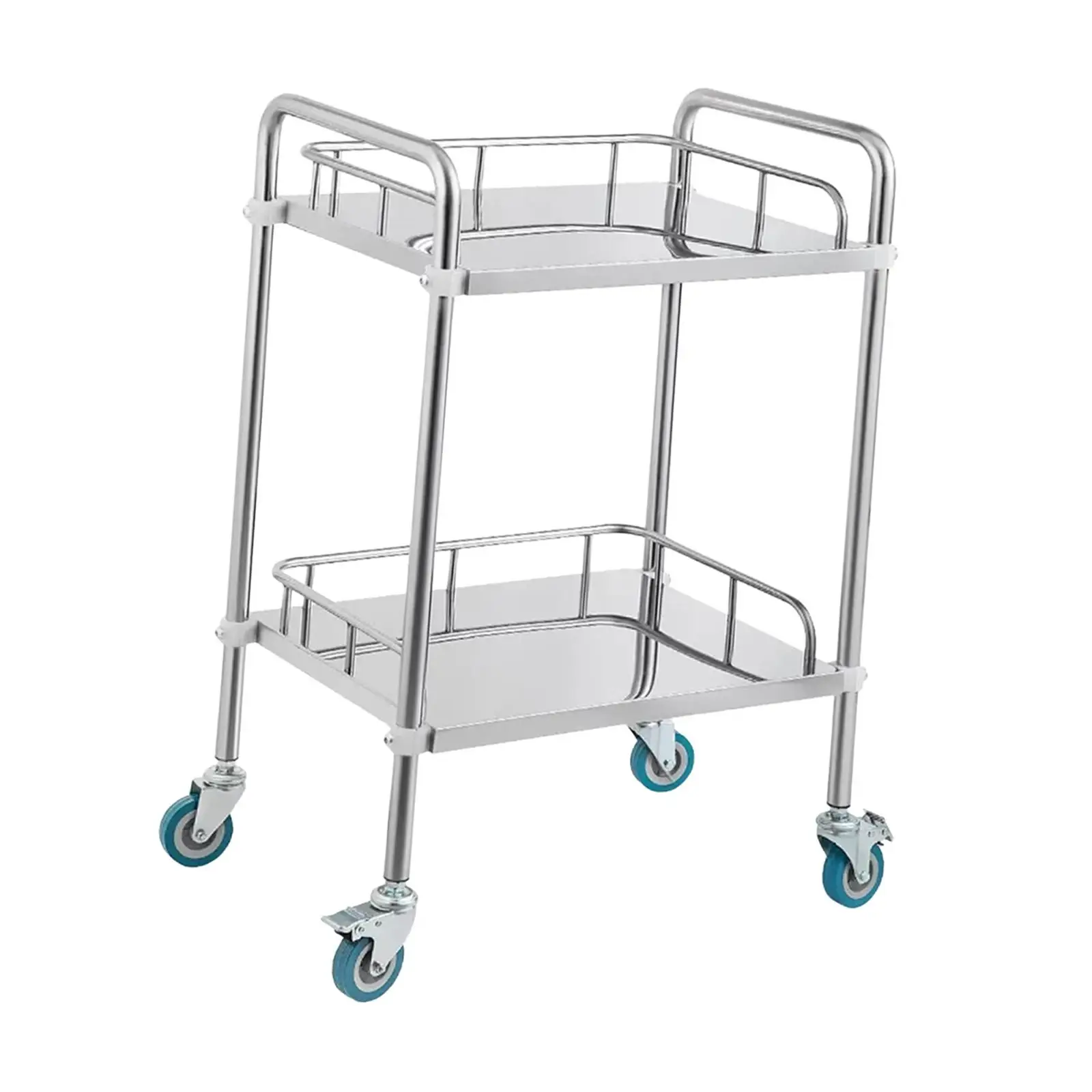 Lab Serving Cart with 360° Silent Wheels Utility Cart for Fixing Kitchen