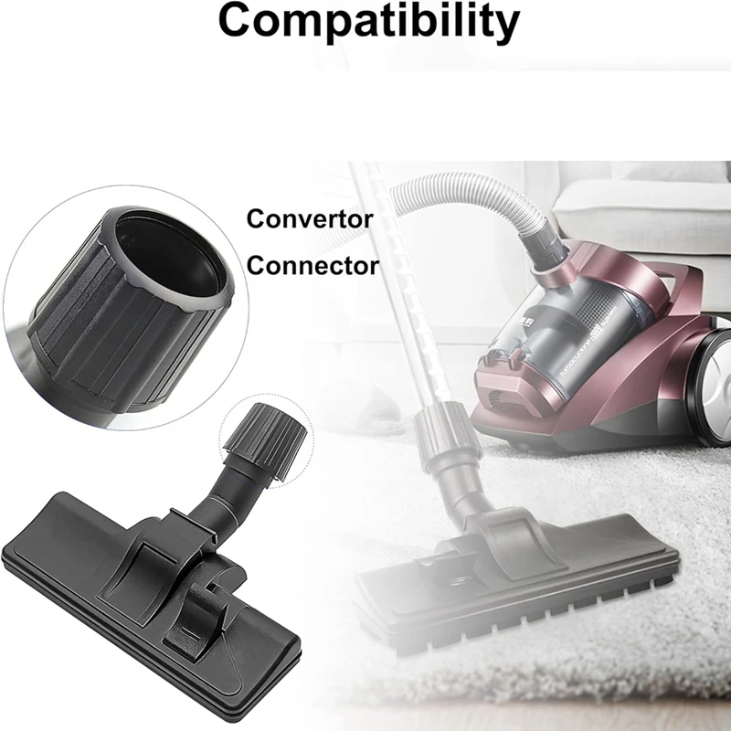 Universele Stofzuigerborstel, Multifunctionele Vloerborstel Met Zeer Aanpasbare Connector Van Ø 32-38 Mm Werkt Perfect Duurzaam