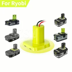 Adatto per RYOBI 18V One + batteria al litio nichel strumenti elettrici connettore di uscita fai da te con convertitore adattatore batteria cavo