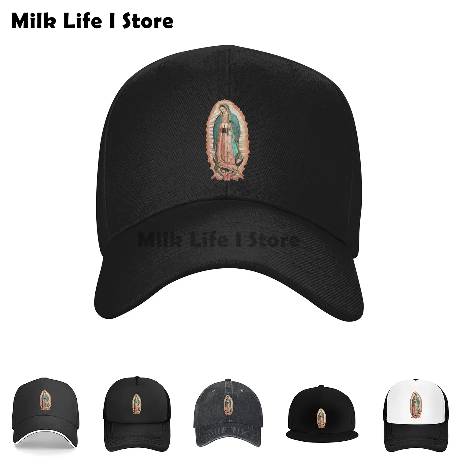 Summer Custom Cotton Our Lady Of Guadalupe Virgin Mary Baseball Cap Outdoor Men Women's Adjustable Holy Saint of Mexico Dad Hat