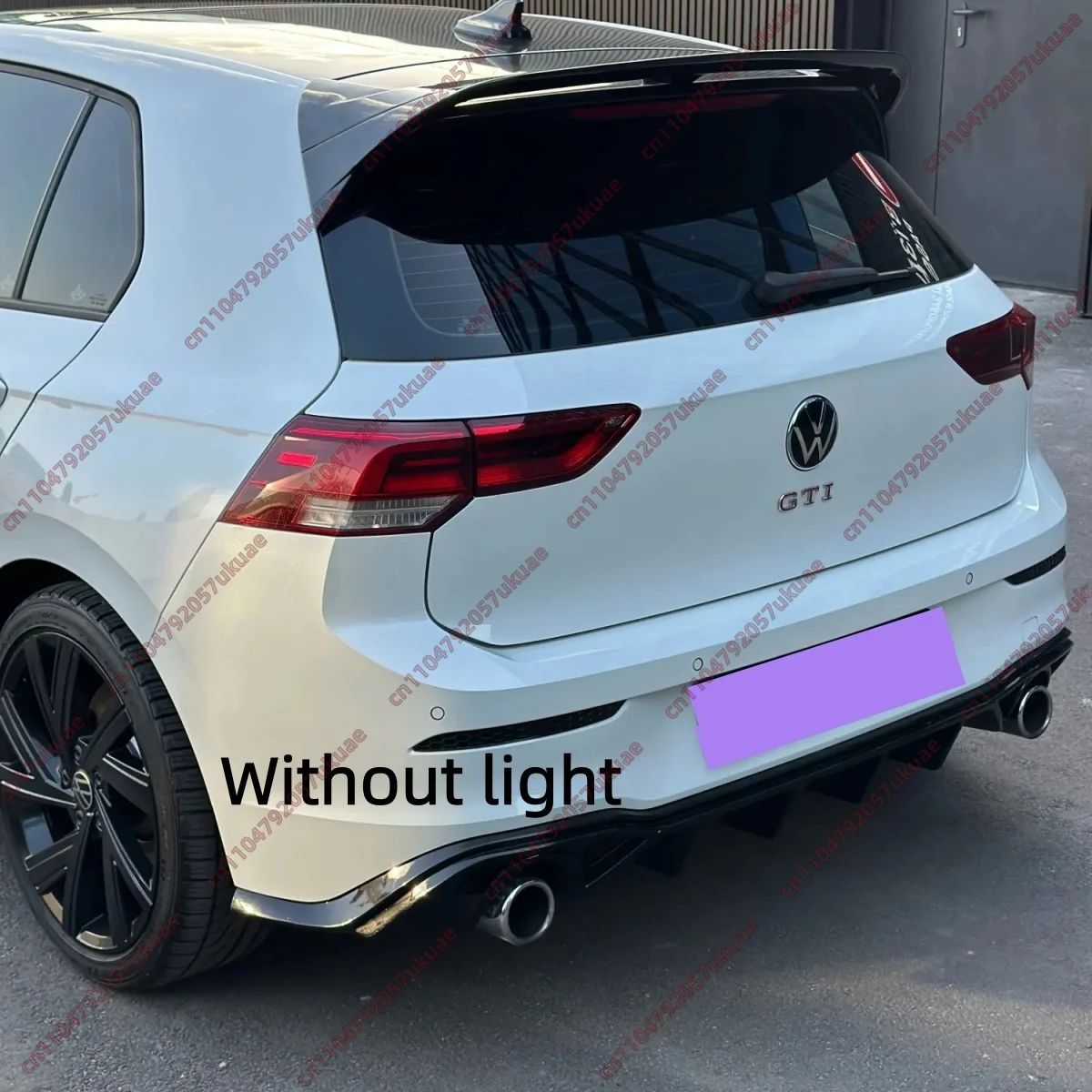 

Rear Diffuser For Volkswagen Golf Mk8 GTI R-Line 2020-2024 Glossy Black ABS Trunk Bumper Lip Under Cover Trim Cover Body Kits