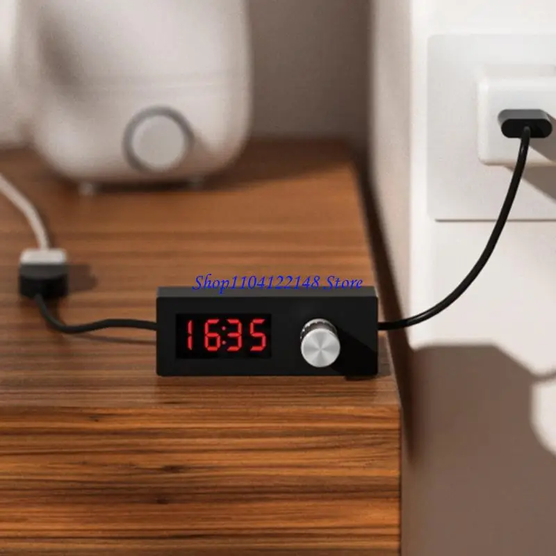 

P9FA Portable USB Auto Power Off Timer Switching Cable Control Cord Easy Adjustment From 5 Minutes to 24 Hours 55 Minutes