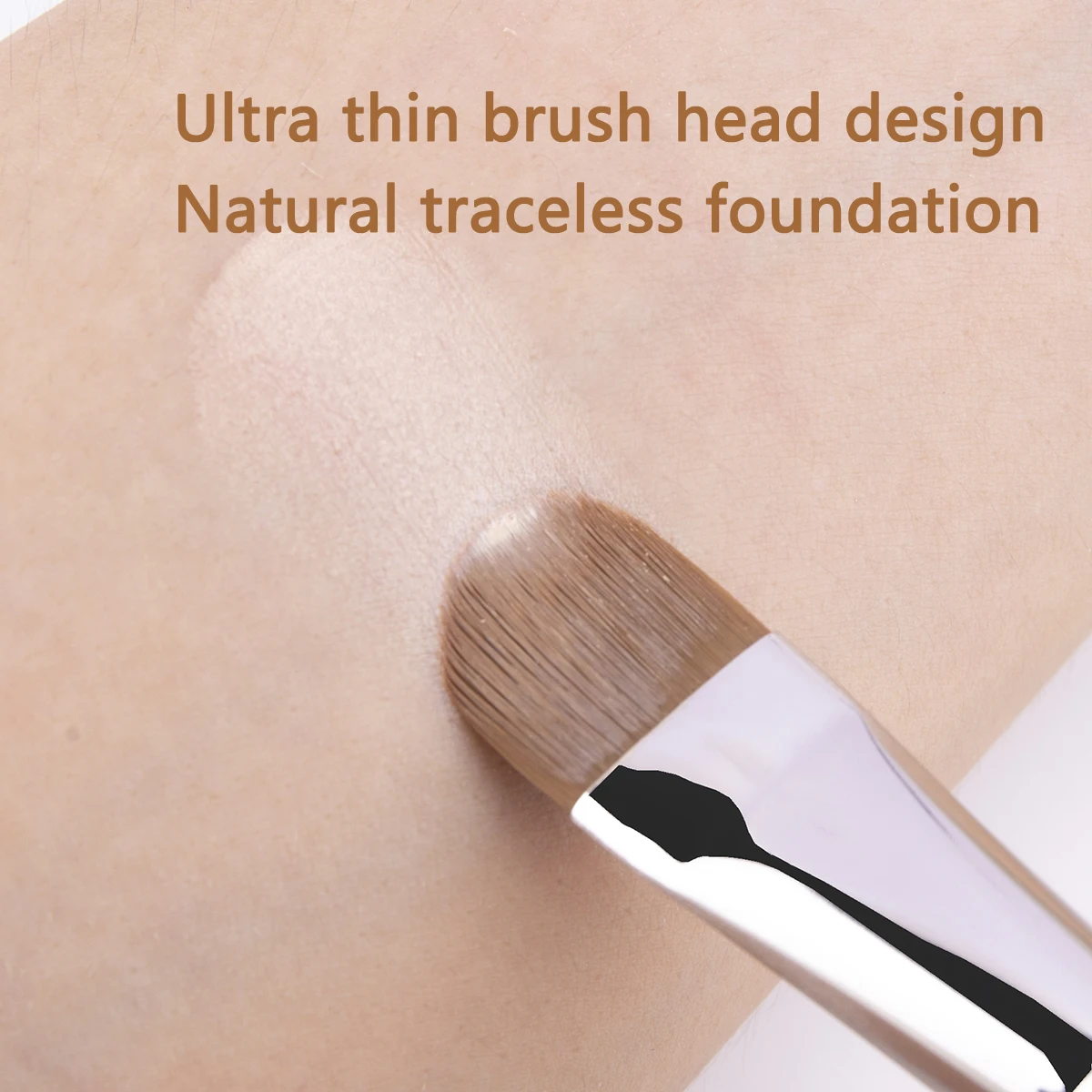 Flat Round Ultra-thin Concealer Makeup Brush Upgraded Professional Precise Liquid Foundation Cream Concealer Make-up Tool