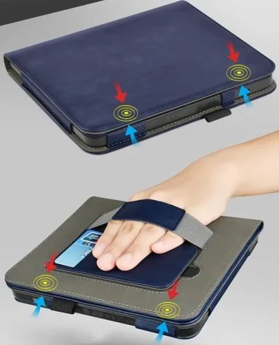 Imagen 2 del producto Funda magnética de cuero PU para Kobo Libra 2 2021 Tolino Vision 5 6, funda inteligente para Kobo Libra Color 2024 H2O, funda para libro electrónico de 7 pulgadas