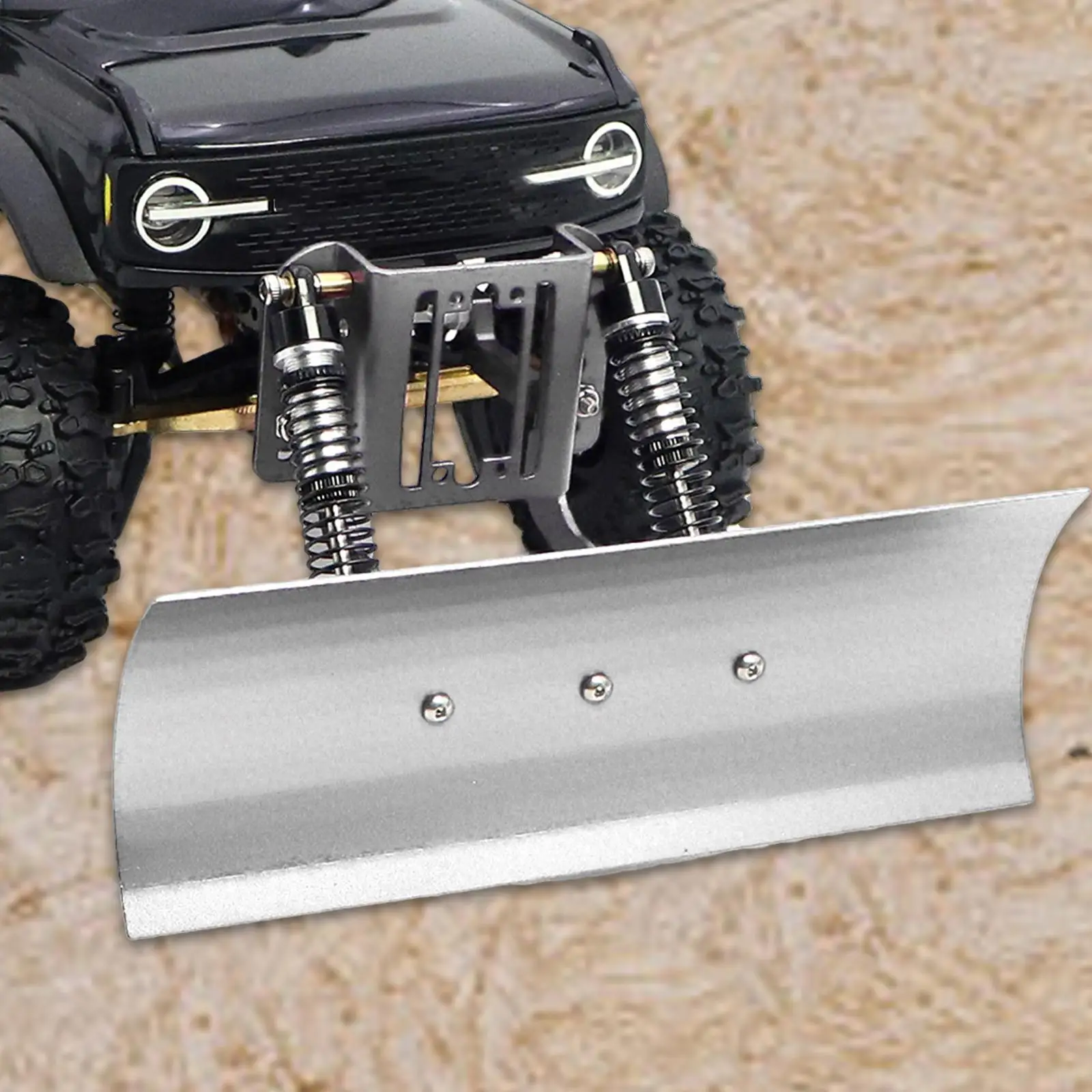 RC Snow Plow Front Aluminum Alloy Metal Snow Sweeping Tool for TRX4M 1/18 RC Crawler Suitable for Model Vehicle