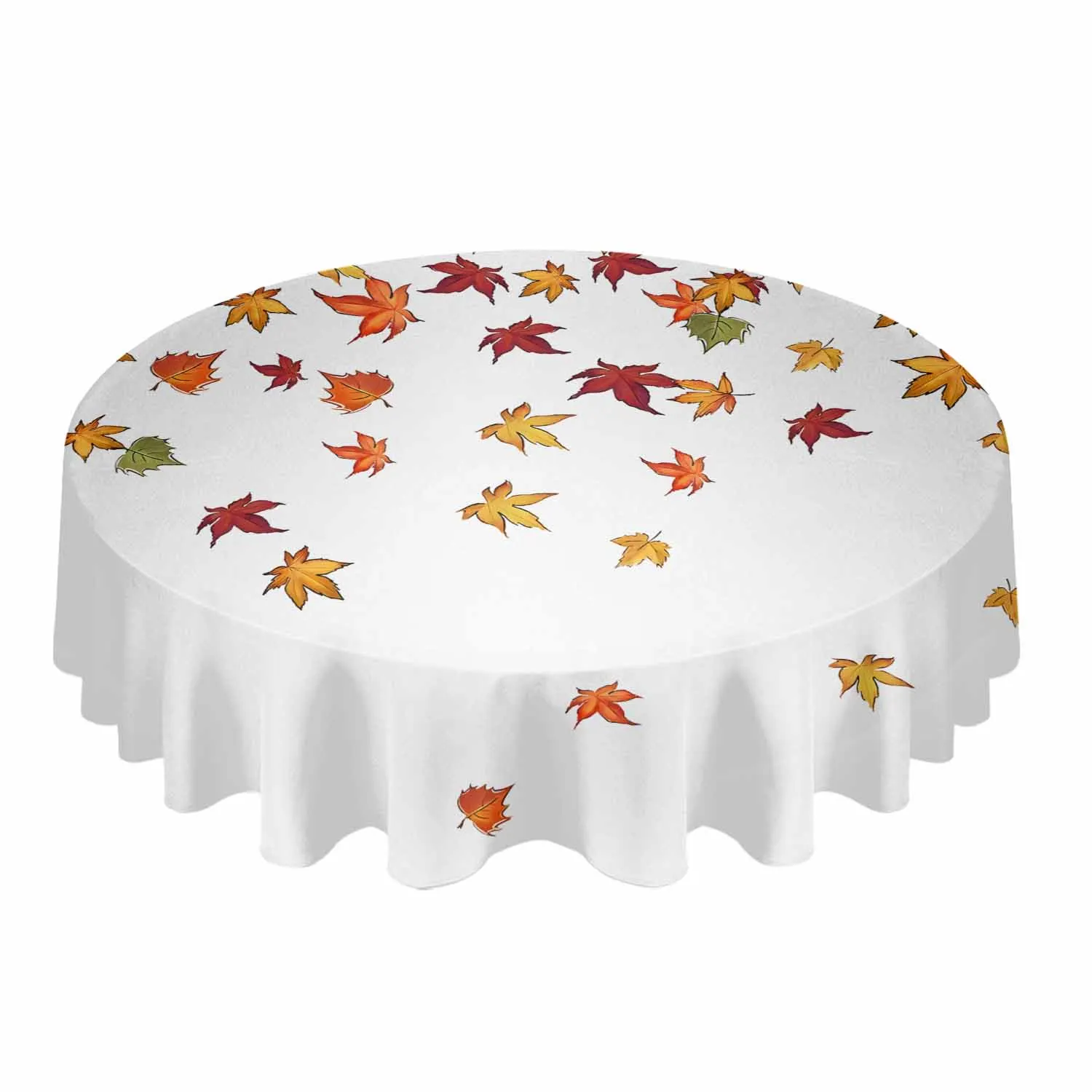 Leaves Maple Leaf Waterproof Tablecloth Wedding Holiday Table Cloth Dining Table Cover Tea Table Cloth