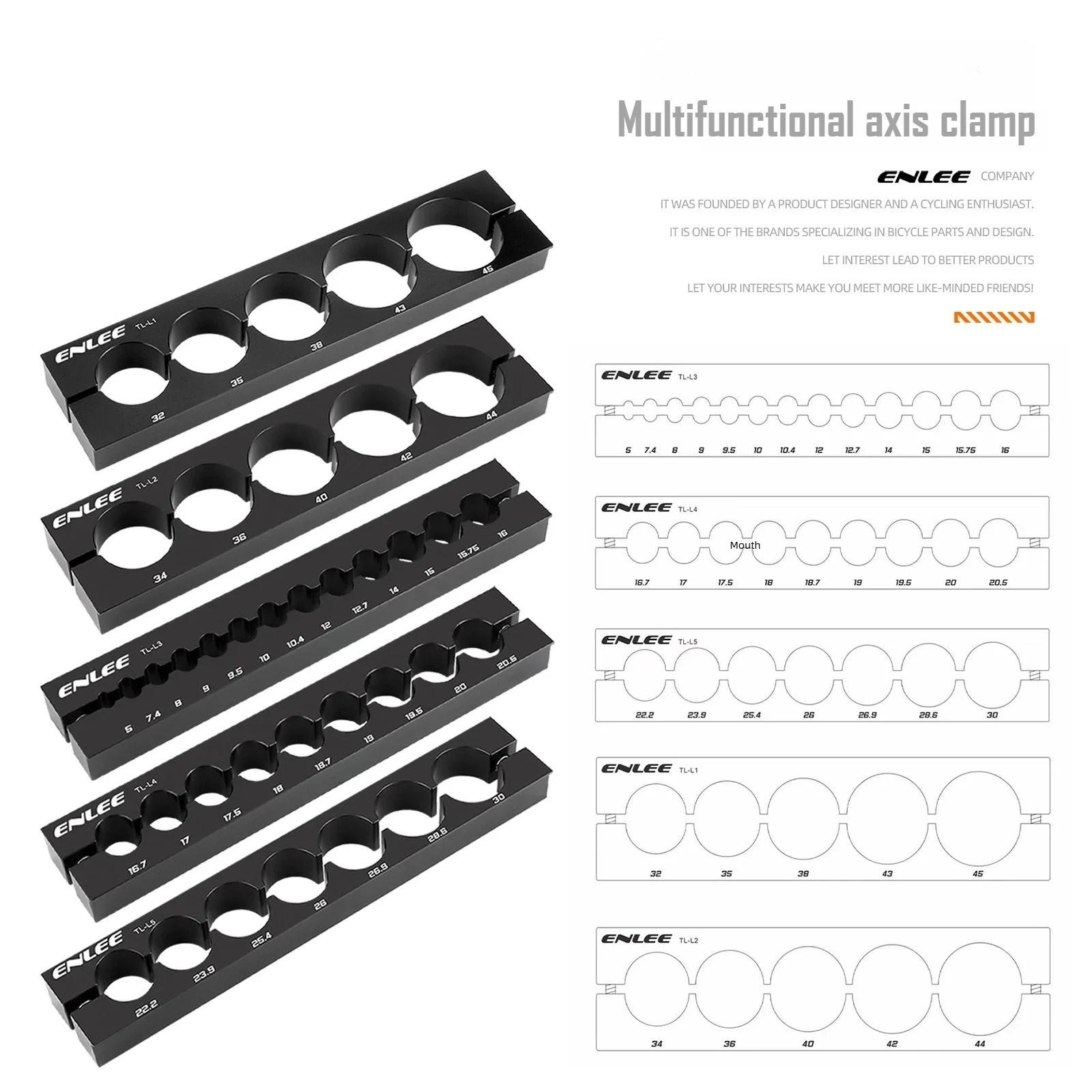 ENLEE Bike Tube Cutting Clamp Aluminum Alloy Multifunctional Axis Fixator for Seatpost Fork Bicycle Repair Tool