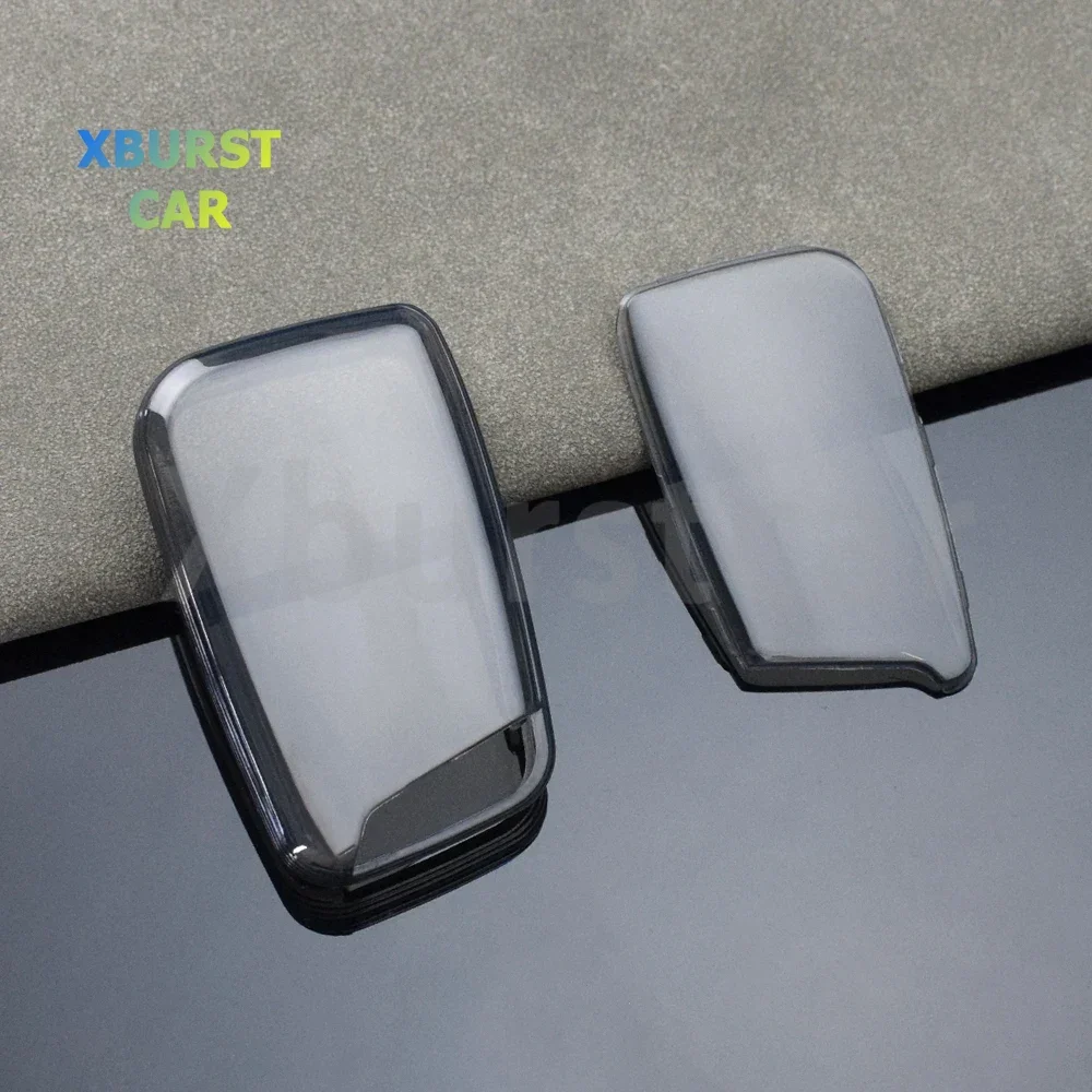 For Skoda Kodiaq Fabia Karoq Octavia Seat Ateca Transparent TPU Car Key Case for VW Volkswagen Passat B8 Taos Polo Tiguan