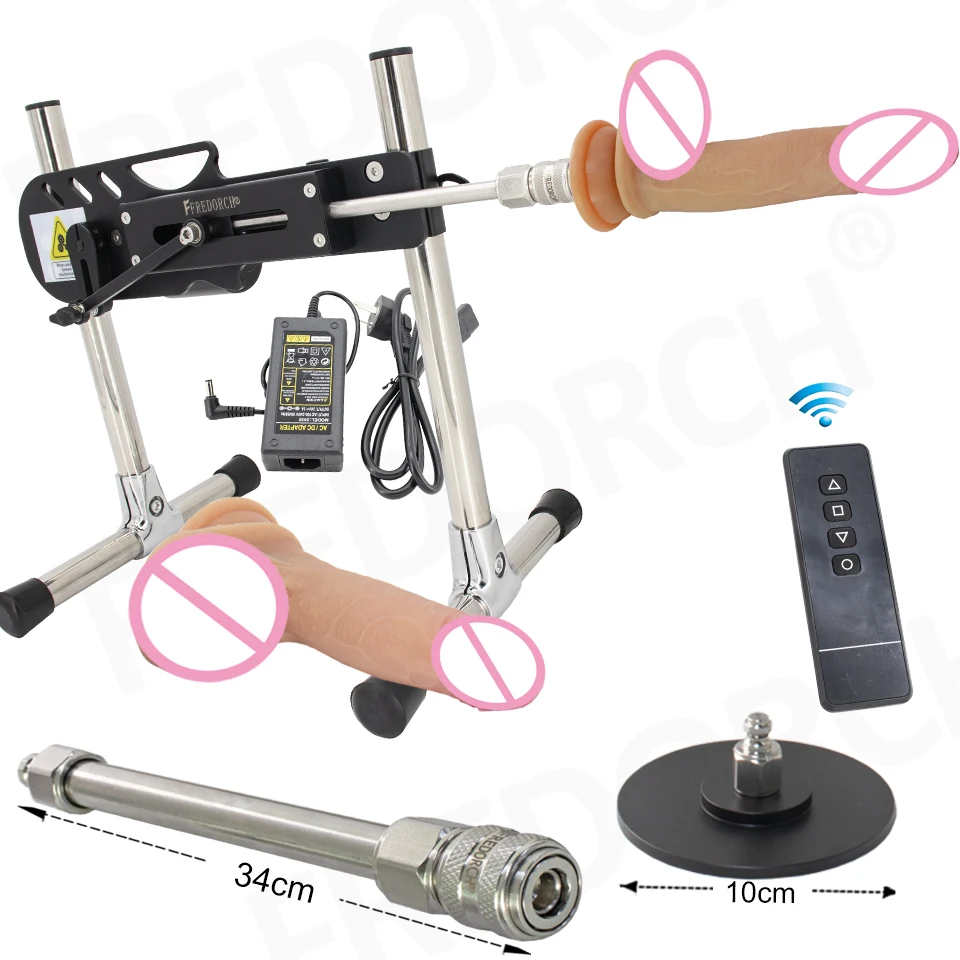 FREDORCH New Upgrade Sex Machine with Anti-Roation Attachments Wireless Control Masturbation Machine with Dildo Sex Toys Adult Sex Products