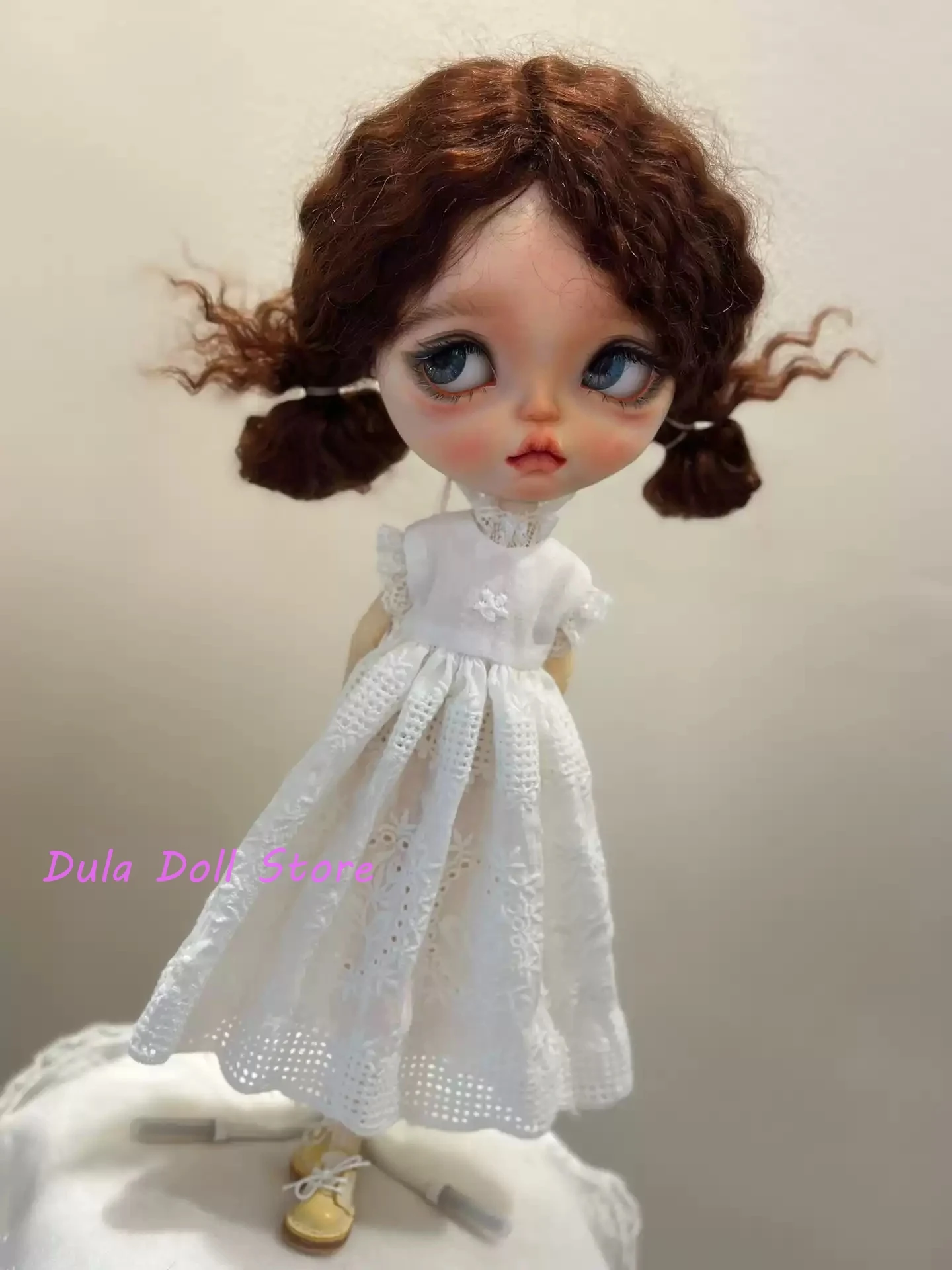 Dula Doll Clothes Dress Embroidered cut-out dress Blythe ob24 ob22 Azone Licca ICY JerryB 1/6 Bjd Doll Accessories