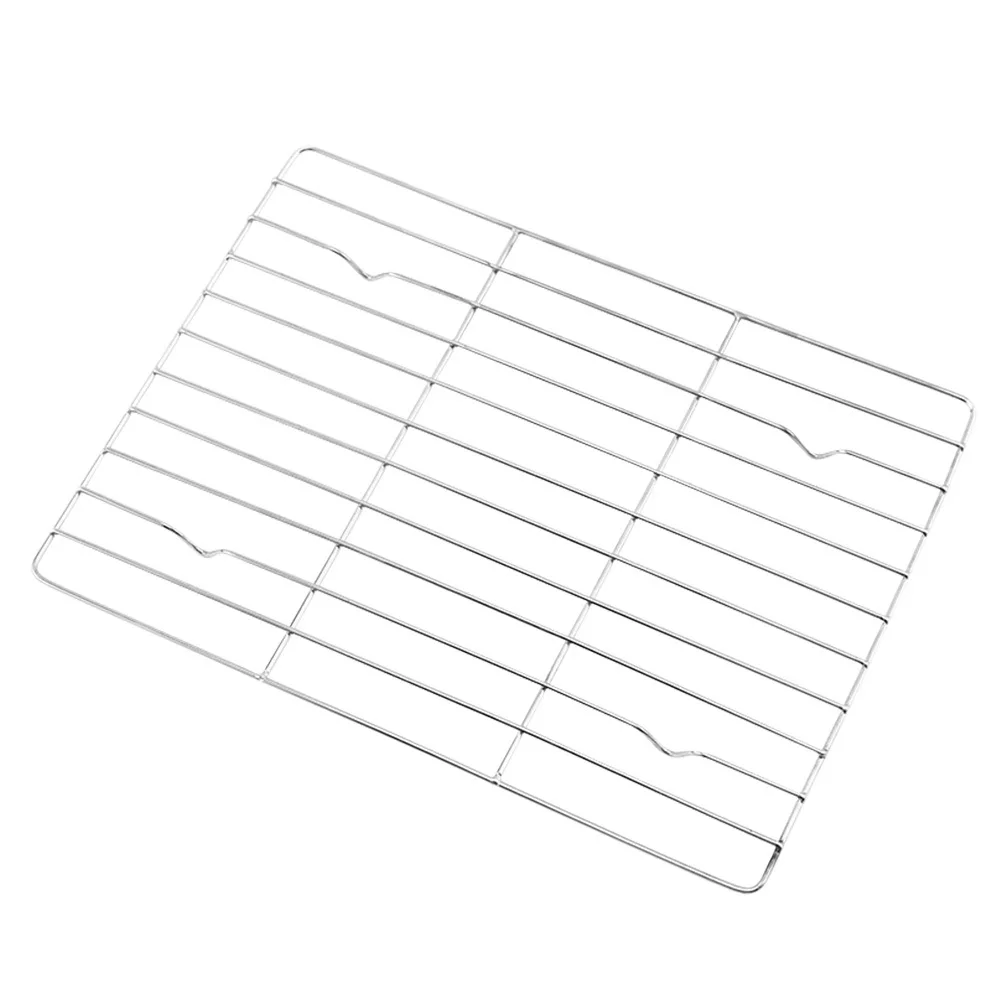 

1Pcs Stainless Steel Bbq Cooling Rack Portable Baking Rack Outdoor Grilling Grid Perfect for Cake Barbecue Multi-Purpose