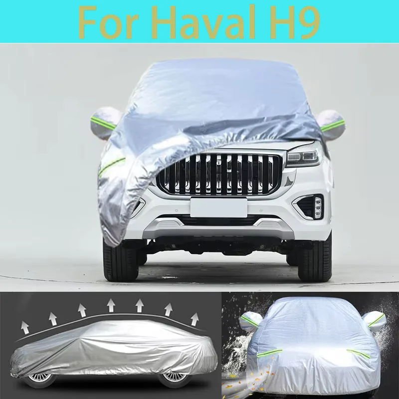 

For Haval H9 winter Car Cover Dustproof Outdoor Indoor UV Snow Resistant Sun rain Protection waterproof hail cover for car