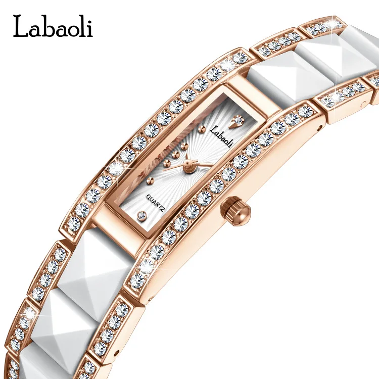 Rectangular Luxury Design Women Watch Rhinestone Creative Dial For Top Brand Women Clock Bracelet Women Watch