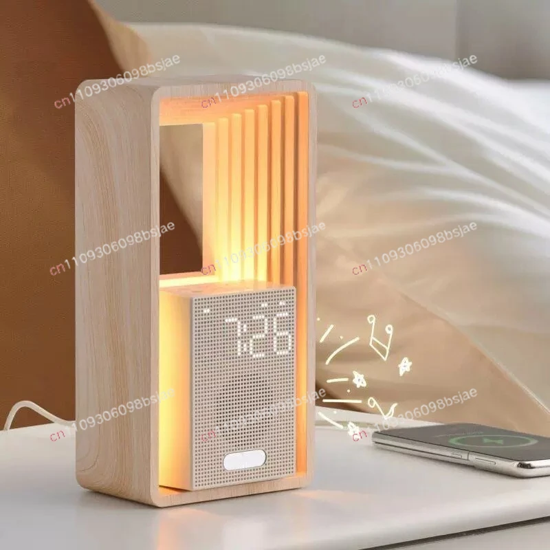 Simulated sunrise wake-up alarm clock sleep audio night light high value bedside small desk lamp