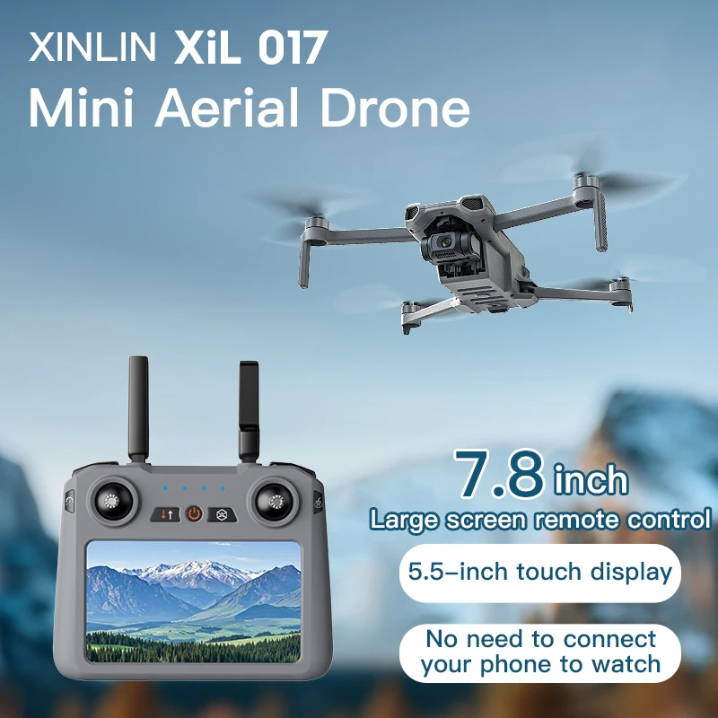 017 5G Relay Strong Signal Color Screen Image Transmission Optical Flow 8K Ultra Clear Three-Axis Gimbal Unmanned Aerial Vehicle