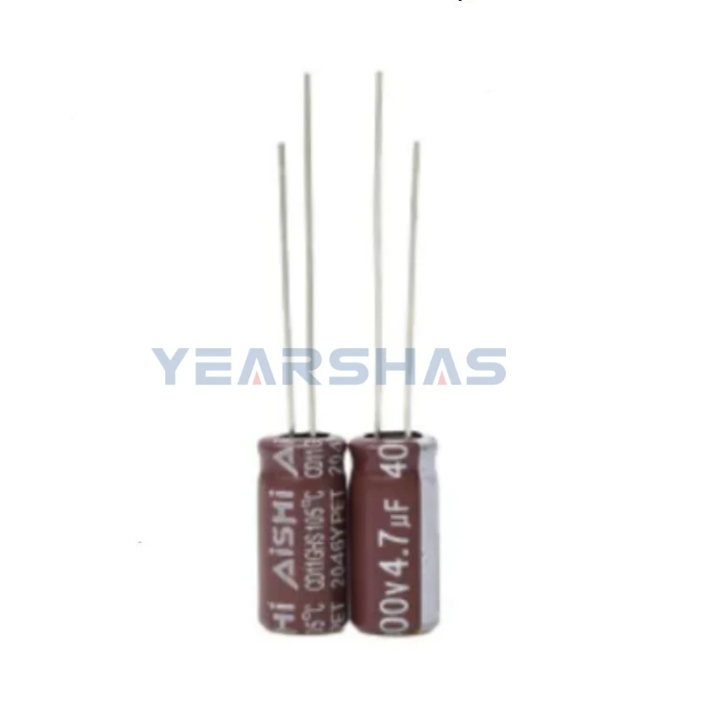 1000PCS Aishi 400V4.7uF 6.3x12mm 20%  EGS2GM4R7E12OT DIP Aluminum Electrolytic Capacitor New Original