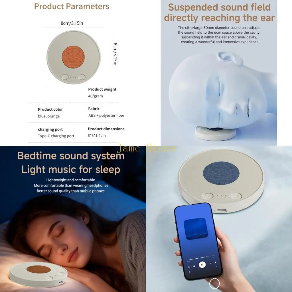 LX0B Low Profiled Wreless Pillow Speaker With Wide Frequency Ranges For Optimaled Sleep
