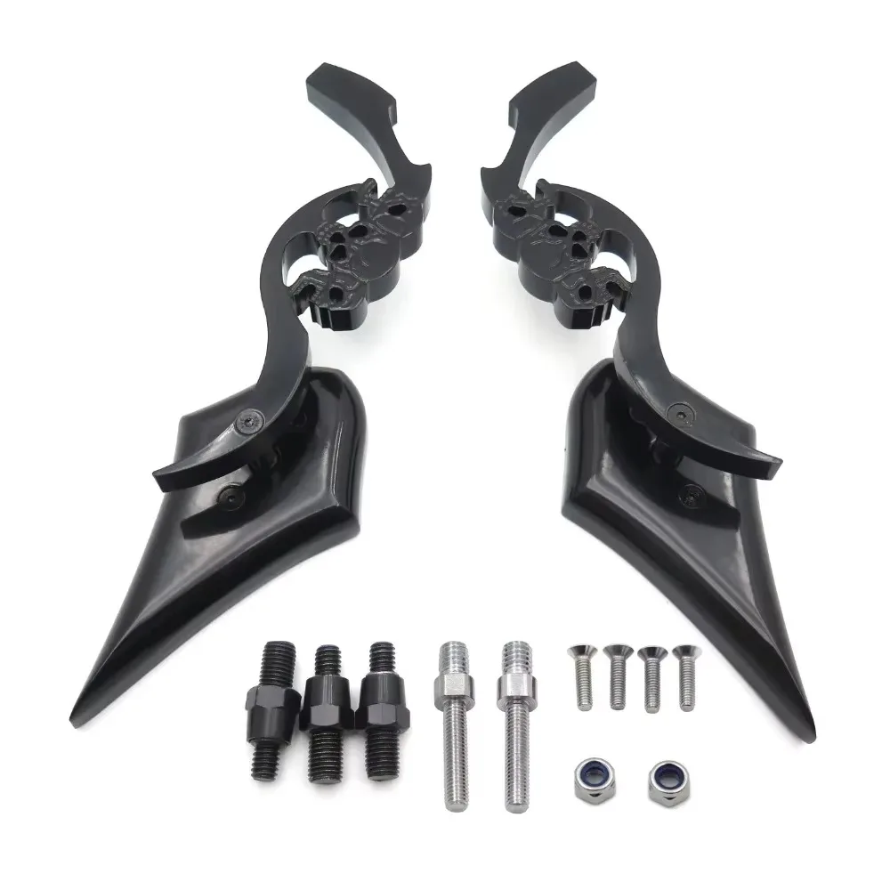 مرايا شفرة جمجمة مخصصة لسوزوكي GSXR 600 1992-2007/ 750 1991-2007HONDA CBR CBR600 Yamaha Kawasaki ما بعد البيع باللون الأسود