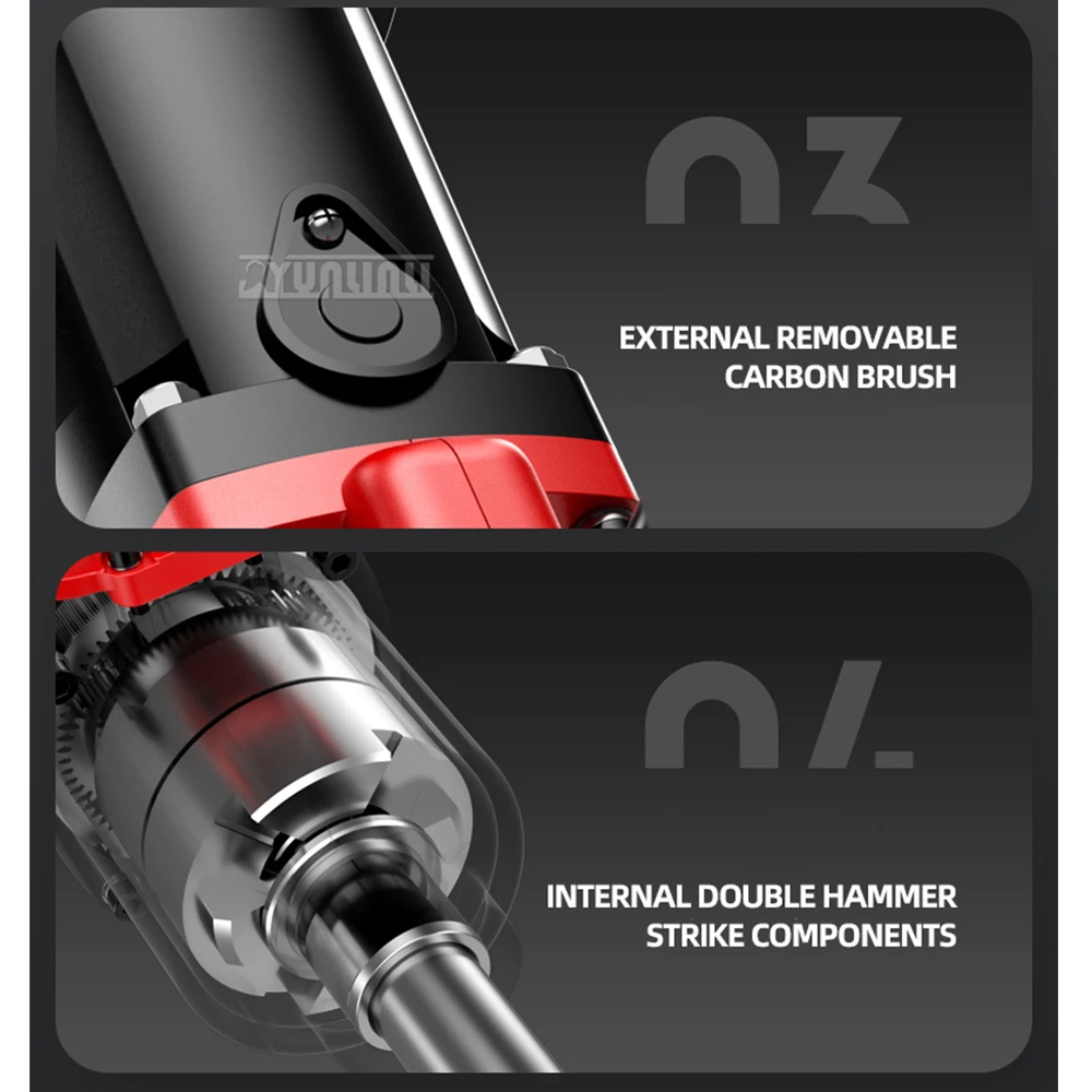 220v 1800 ワット重工業インパクトレンチ電動レンチ自動車修理電動ジャックハンマー適切な高トルクソケット 2025 新しい