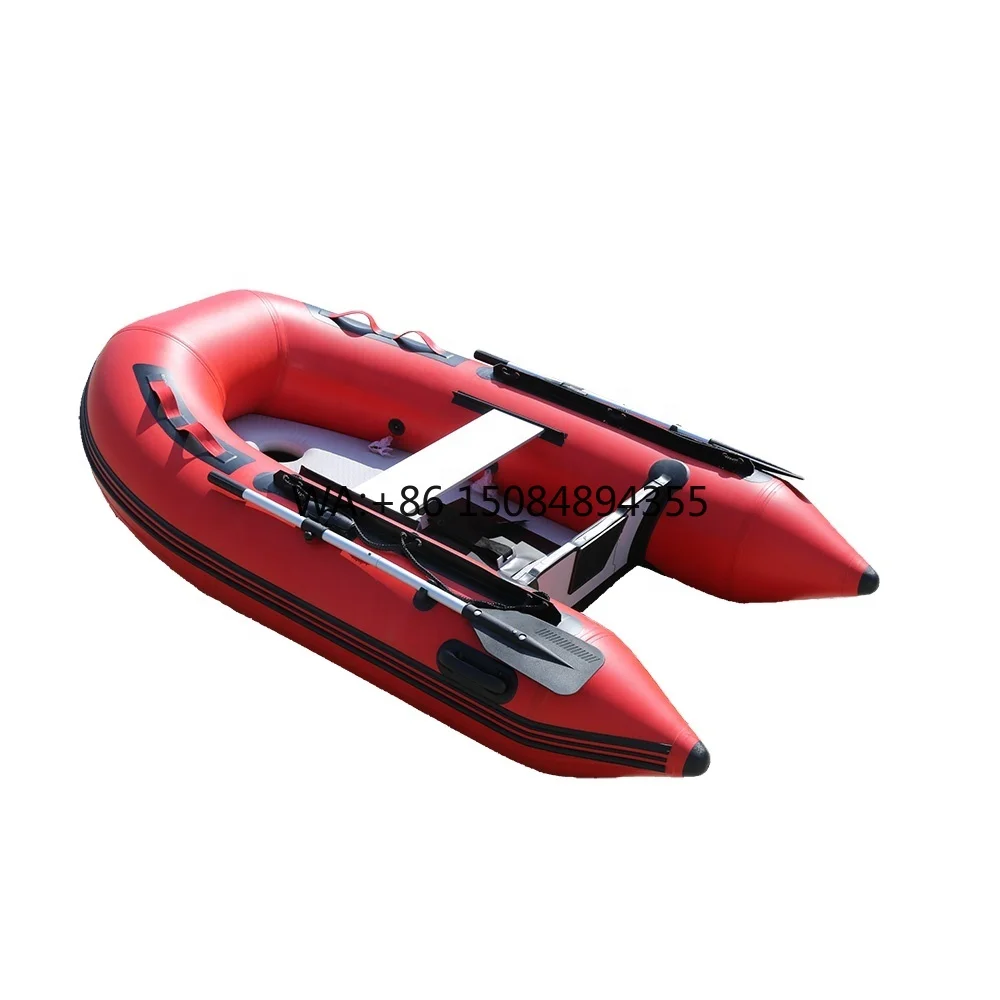 Inflatable Raft Boat Aluminum Floor Rubber Dinghy Motor Mount Fishing Rescue Boat
