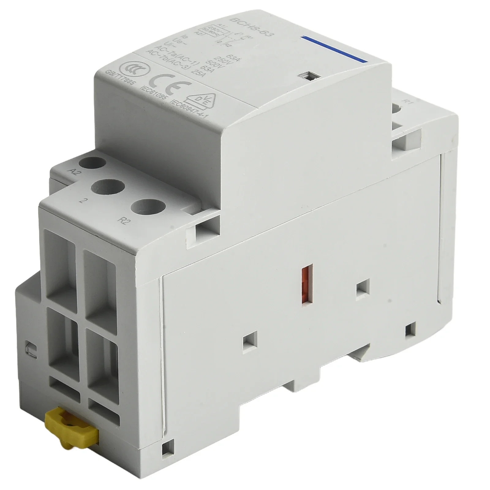 Automatic Household Contactor 230V 2P 63A 1NO1NC Rail Mounted Modular Device for Electrical Circuit Automation