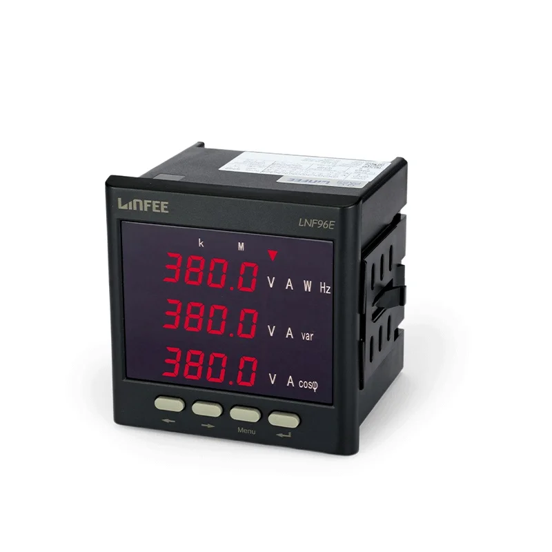 

Светодиодный цифровой дисплей, 3-фазный, точность 0,5 с, многофункциональный панельный счетчик энергии