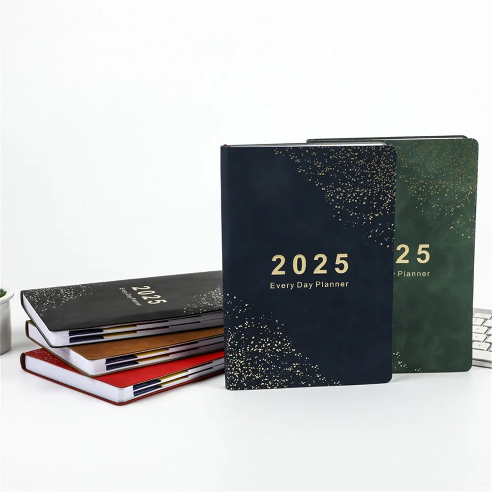 2025 Daily Schedule Agenda Notebook Monthly Calendar Planner Notepad Portable List Planner Notebook School Office Stationery