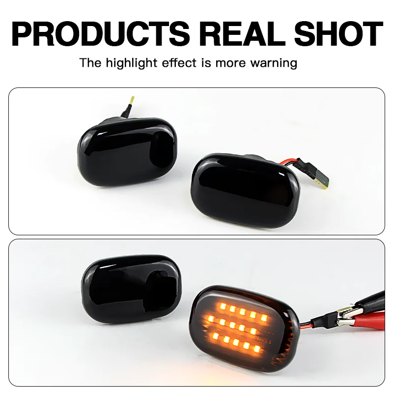 2PCS Led Dynamic Side Marker Turn Signal Lights For Toyota Celica T20 23 Corolla Caldina Avensis Starlet Prius Fielder Verso MR2