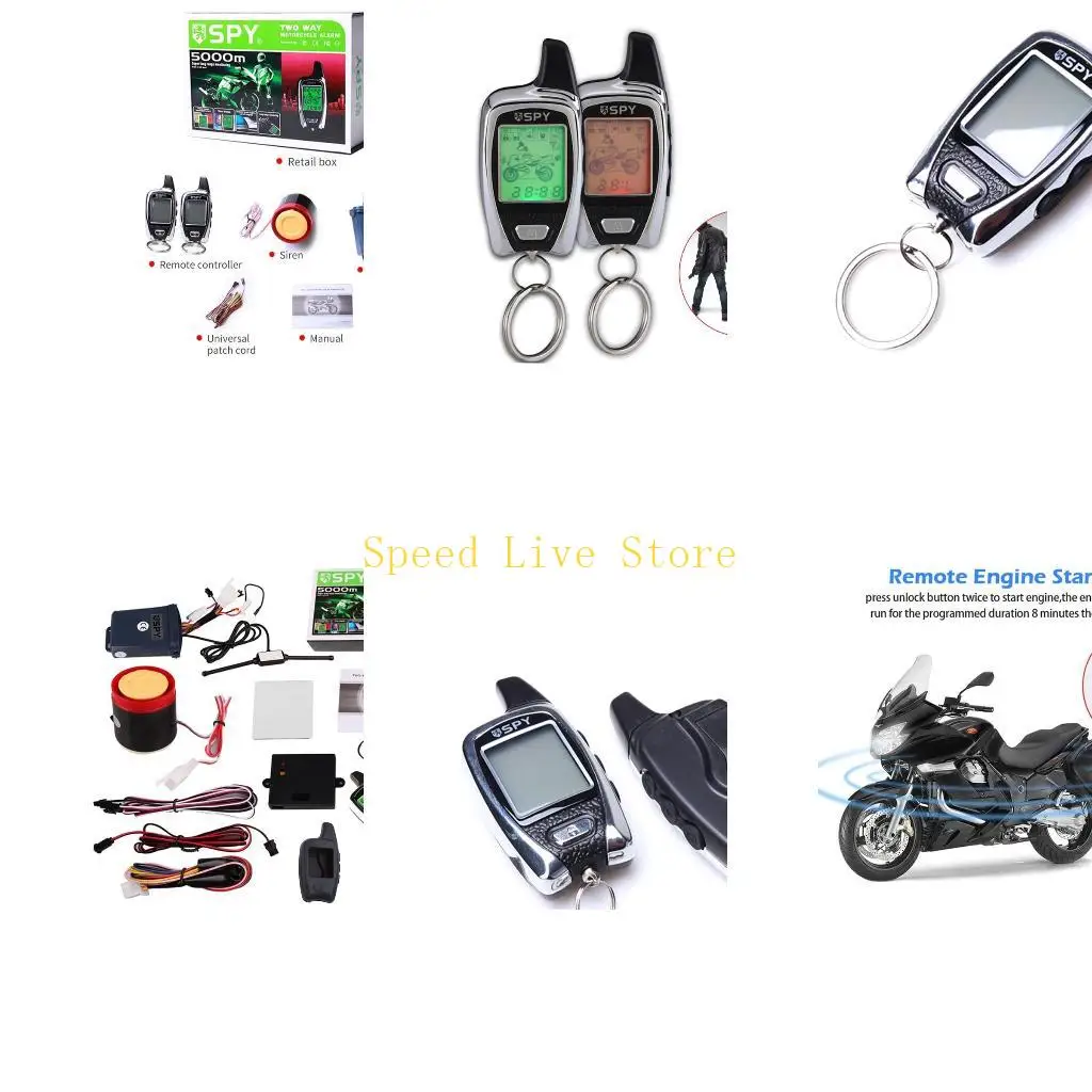 547C A Set Motorcycle Scooter Alarm System All Purpose Anti Theft Security System