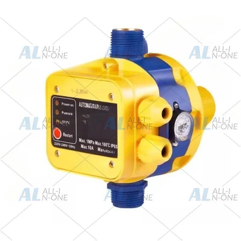 220V Intelligent Adjustable Pressure Water Pump Controller Electronic Switch Flow Sensor Gauge Home Accessories