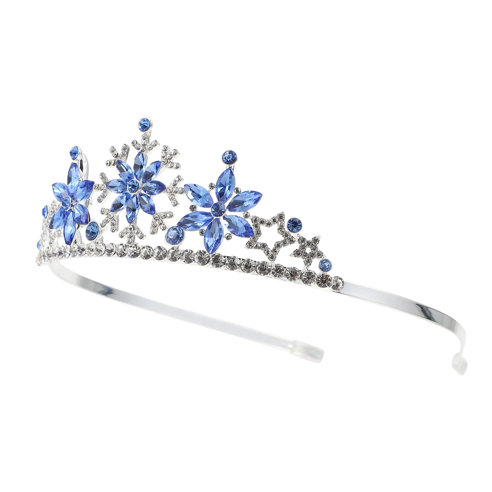 Diadema de corona para niños, disfraz, tocado delicado, copo de nieve, decoración para el cabello para fiesta, adorno de aleación para niños, papá único