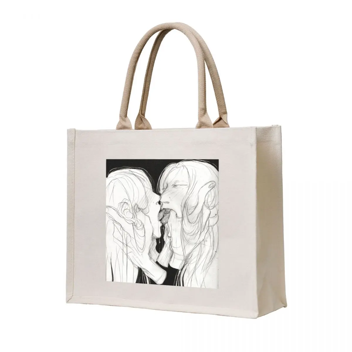 

Kiss Tote Bag Canvas shopping bags foldable Cloth bag