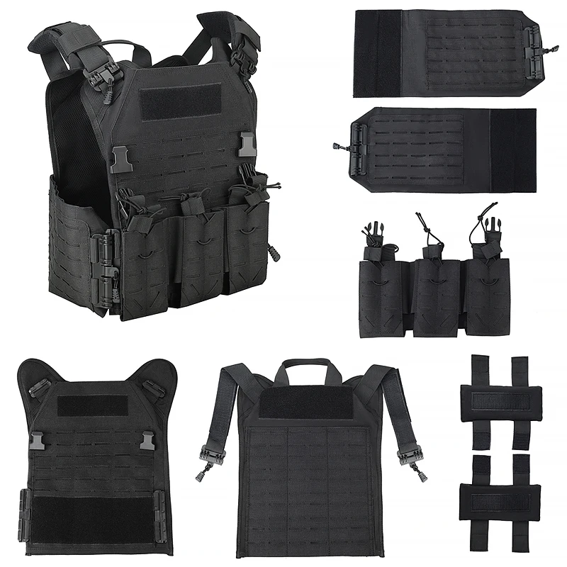 Quick release tactical vest, outdoor stab proof vest, laser training suit, load-bearing cycling suit, duty field protective equi