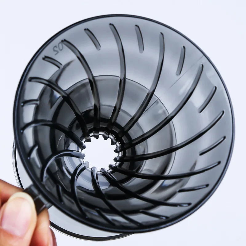 Coffee Filters V Shape Plastic Coffee Dripper Pour Over Drip Coffee Funnel Brewing Coffee Filter Cup Cone Shape V01 02