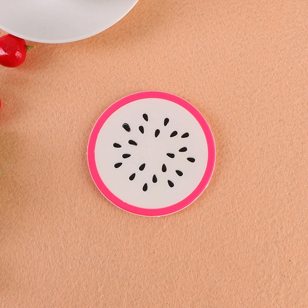 

15Pcs Non Slip Fruit Silicone Coasters Heat Resistant Cup Mats Decorative Drink Pads for Kitchen Living Room Office Table